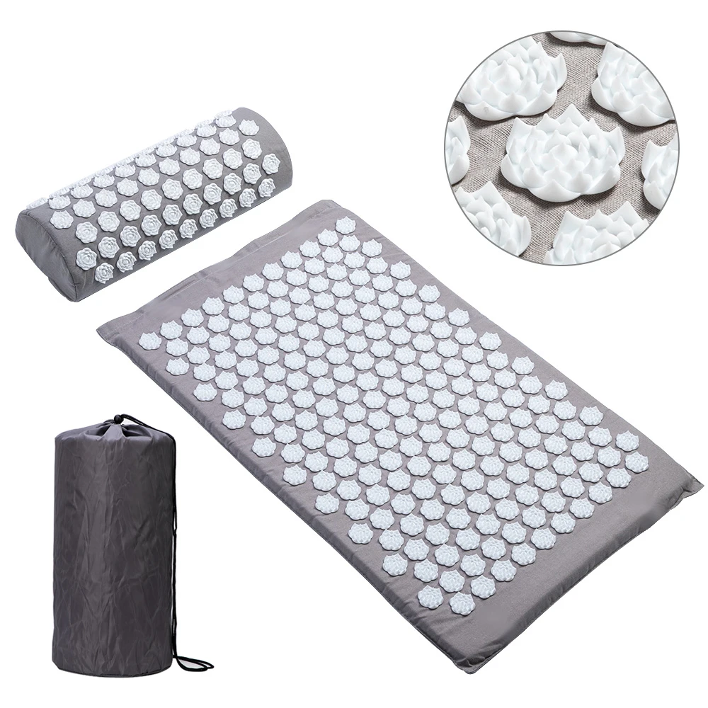 Lotus Anti-Stress Acupressure Yoga Mat Mat Massage Applicator Spike Back Massage Cushion Foot Shakti Mat Chair Cushion
Lotus Anti-Stress Acupressure Yoga Mat Mat Massage Applicator Spike Back Massage Cushion Foot Shakti Mat Chair Cushion