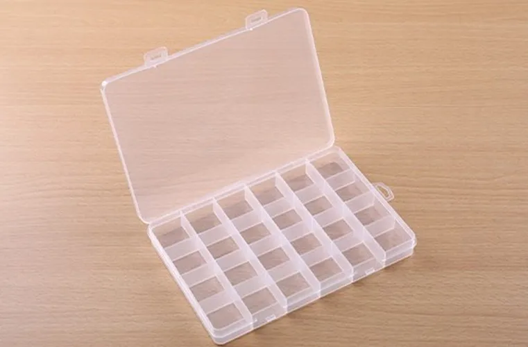 Reusable Durable Brand New Storage Box Case Plastic 24 Grids Beaded Desk Organizer Electronic Component Jewelry
Reusable Durable Brand New Storage Box Case Plastic 24 Grids Beaded Desk Organizer Electronic Component Jewelry