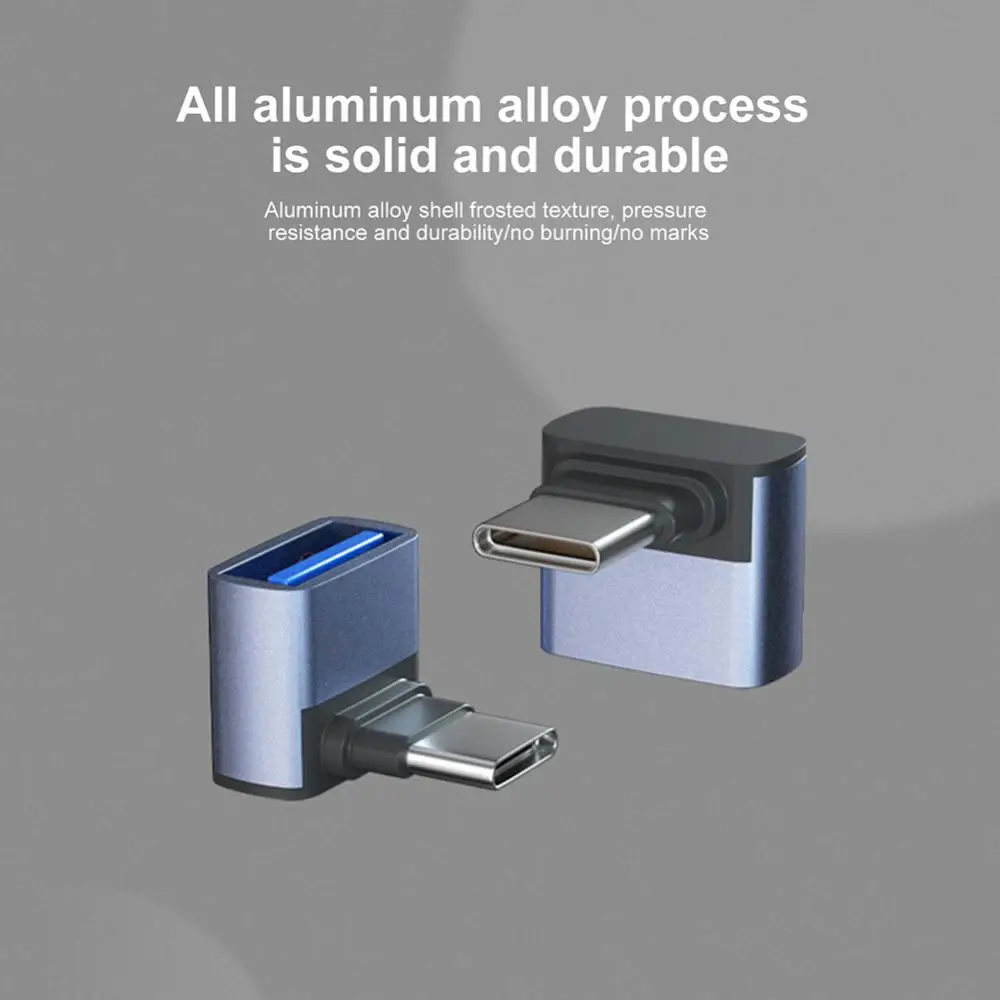 Portable USB Type C Adapter Male To USB 3.0 Female OTG Cable Elbow Converter For MacBook Laptop Mobile Phone Data Transfer
Portable USB Type C Adapter Male To USB 3.0 Female OTG Cable Elbow Converter For MacBook Laptop Mobile Phone Data Transfer