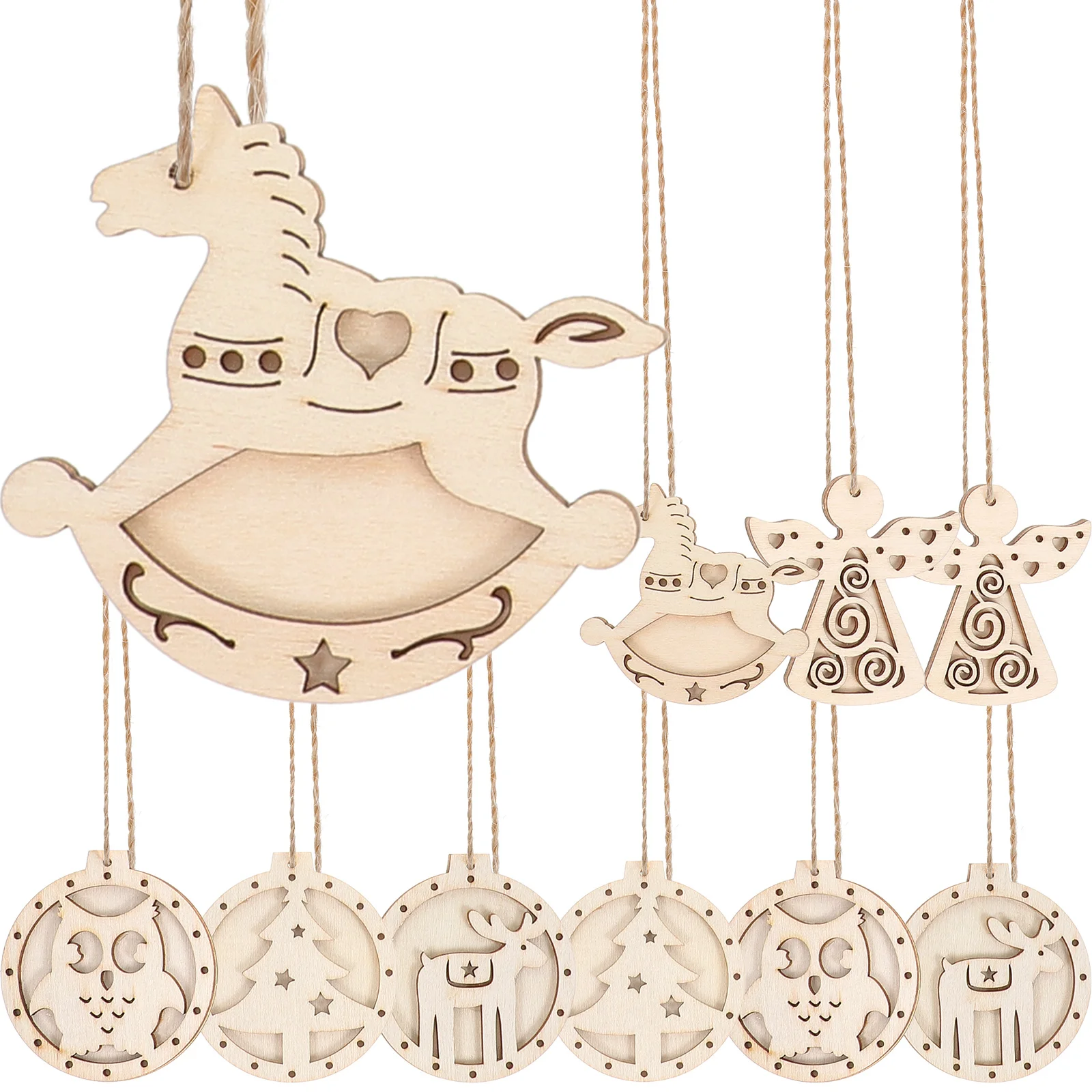 Christmas Slices Wood Wooden Cutout Hanging Ornaments Tree Unfinished Diy Decorations Paintable Blank Reindeer Festival Cutouts
Christmas Slices Wood Wooden Cutout Hanging Ornaments Tree Unfinished Diy Decorations Paintable Blank Reindeer Festival Cutouts