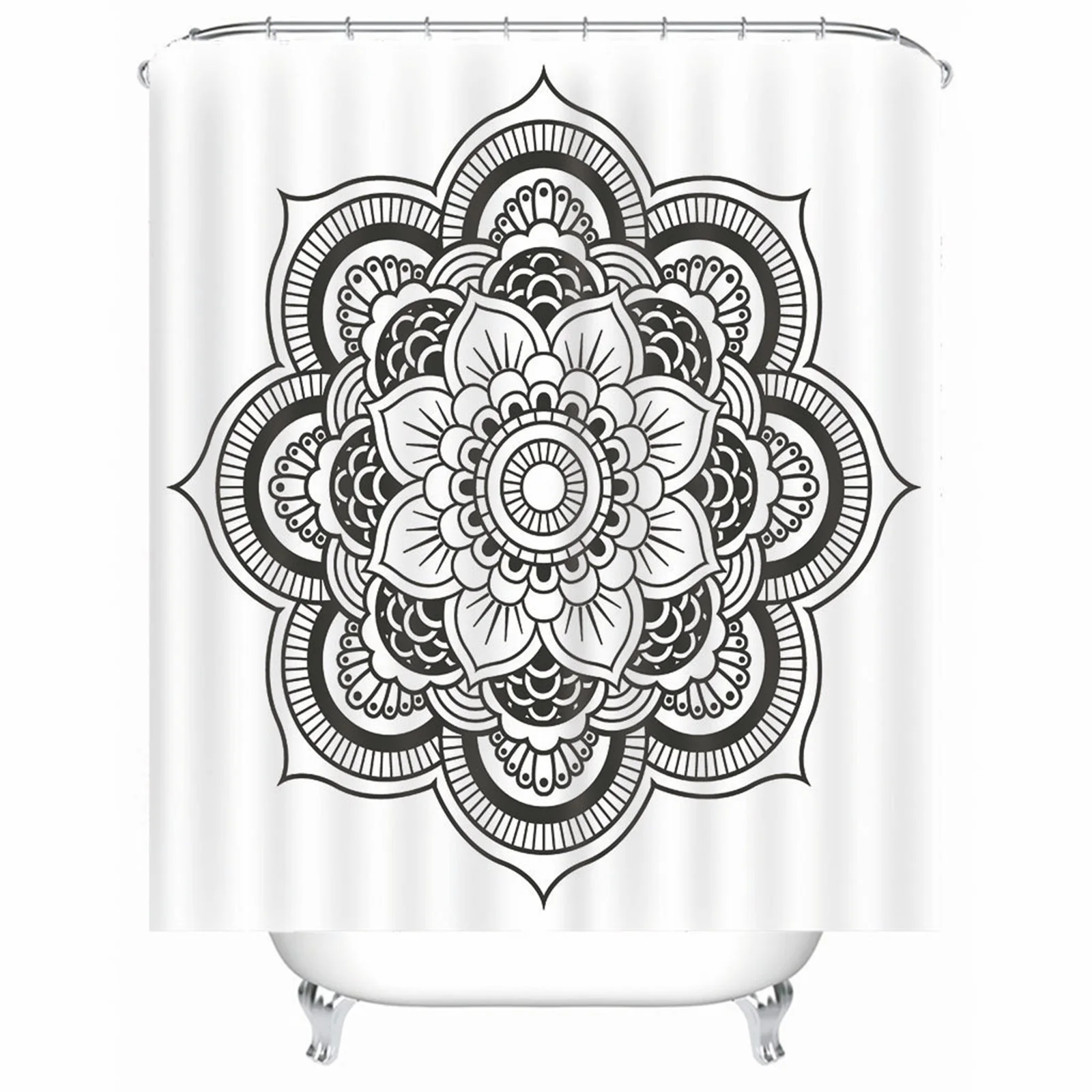 Shower Curtains Sets Polyester Flower White Mold And Mildew Resistant Waterproof For Bathroom With Rustproof Grommets Hooks
Shower Curtains Sets Polyester Flower White Mold And Mildew Resistant Waterproof For Bathroom With Rustproof Grommets Hooks