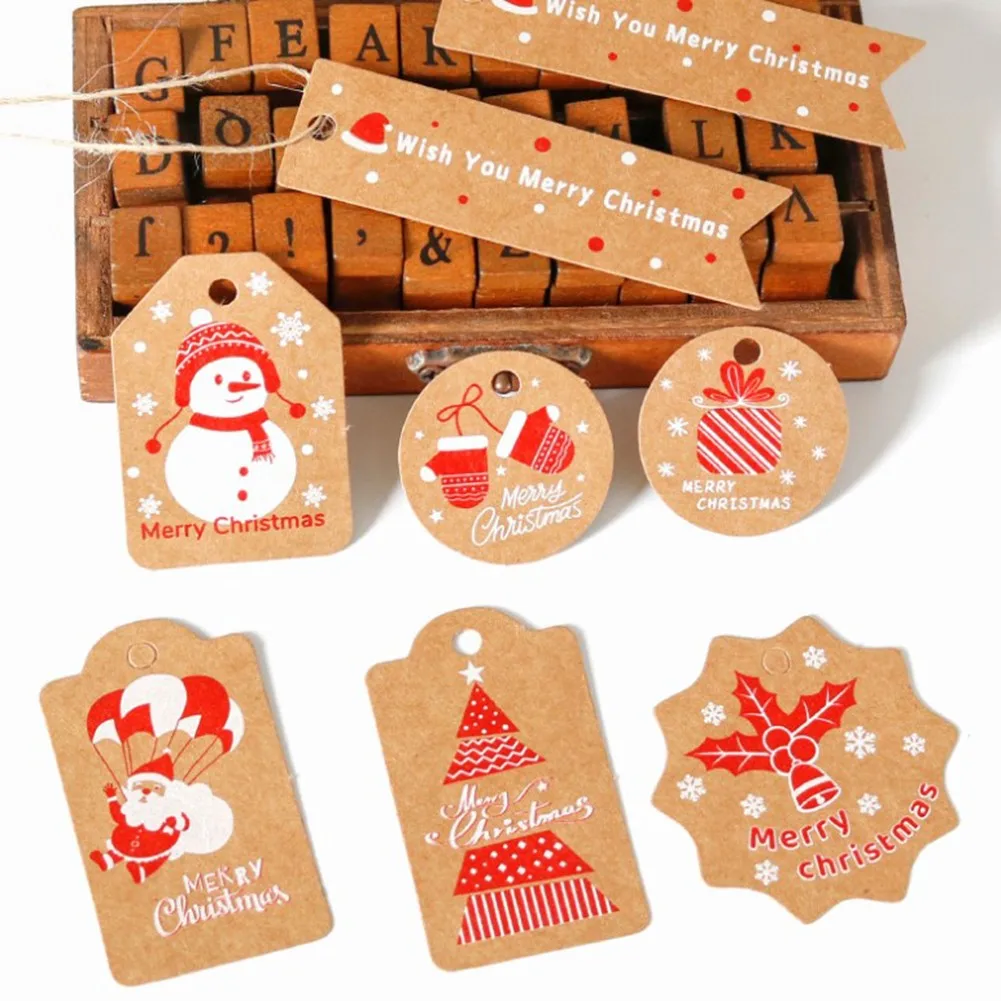 50PCS Paper Merry Christmas Gift Tags Santa Snowman Elk DIY Hang Tags With Rope Crafts Hanging Labels Decor Home Supplies
50PCS Paper Merry Christmas Gift Tags Santa Snowman Elk DIY Hang Tags With Rope Crafts Hanging Labels Decor Home Supplies