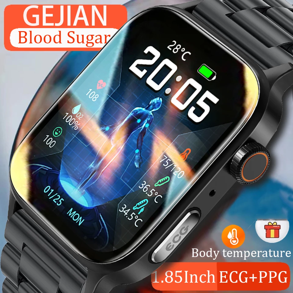 2023 New Noninvasive Blood Sugar ECG+PPG Smart Watch Men Heart Rate Blood Oxygen Health Smartwatch Women Waterproof Sports Watch
2023 New Noninvasive Blood Sugar ECG+PPG Smart Watch Men Heart Rate Blood Oxygen Health Smartwatch Women Waterproof Sports Watch