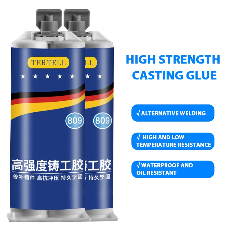 

50g/100g Metal Repair Paste 2 In1 Industrial A&B Caster Glue Heat Resistant Sealant Cold Weld Strong Defect Repair Agent Glue