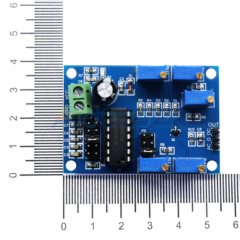 Brand New 12V ~ 15V X ICL8038 Medium And Low Frequency Signal Source Waveform Signal Generator 54.5 * 37.8mm (blue)
Brand New 12V ~ 15V X ICL8038 Medium And Low Frequency Signal Source Waveform Signal Generator 54.5 * 37.8mm (blue)