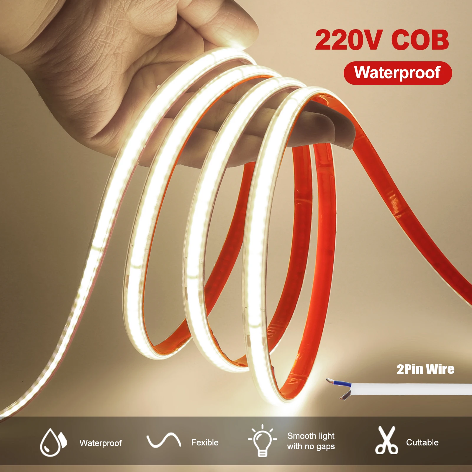 Светодиодная лента KISUFU 240 светодиодов/м IP65 водонепроницаемая 
Светодиодная лента KISUFU 240 светодиодов/м IP65 водонепроницаемая