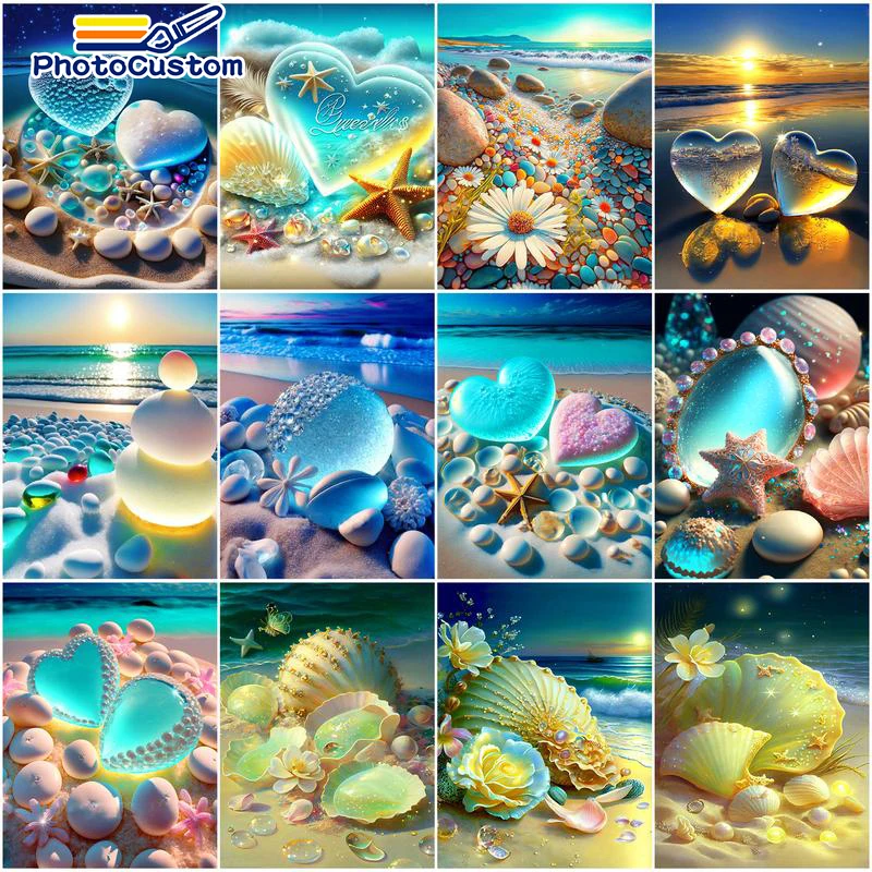 PhotoCustom Seascape Diy Oil Paint By Numbers Shell Oil Paintings On Canvas Coloring For Drawing Adults Picture Kit Decoration G
PhotoCustom Seascape Diy Oil Paint By Numbers Shell Oil Paintings On Canvas Coloring For Drawing Adults Picture Kit Decoration G