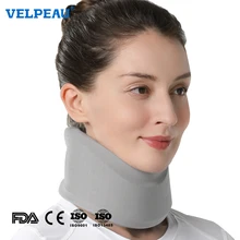 VELPEAU Foam Cervical Collar Neck Support Relieves Spine Pressure and Pain Relief Orthopedic Pillow Neck Brace After Injury