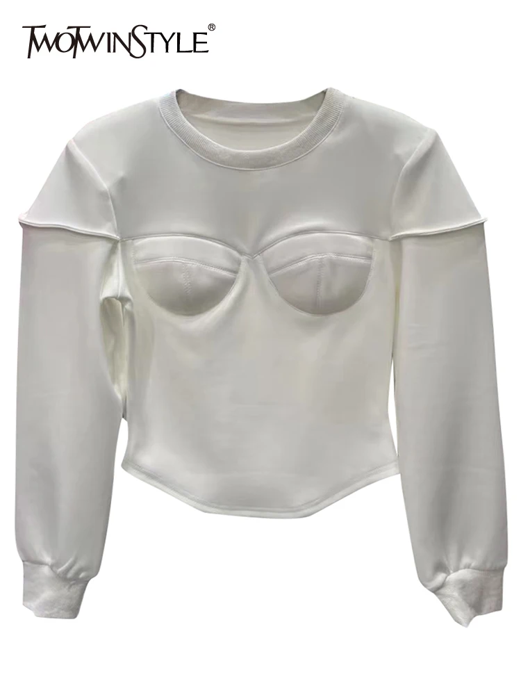 Женский Повседневный свитер TWOTWINSTYLE, Однотонный свитер с круглым вырезом и длинными рукавами, в стиле пэчворк, в минималистическом стиле, ос...
Женский Повседневный свитер TWOTWINSTYLE, Однотонный свитер с круглым вырезом и длинными рукавами, в стиле пэчворк, в минималистическом стиле, ос...