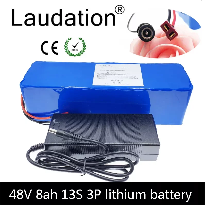 Laudation 48v 8ah Electric Bike Battery 18650 Rechargeable Battery Pack With 2A Charger Built-in 15A BMS For Electric Bicycles
Laudation 48v 8ah Electric Bike Battery 18650 Rechargeable Battery Pack With 2A Charger Built-in 15A BMS For Electric Bicycles