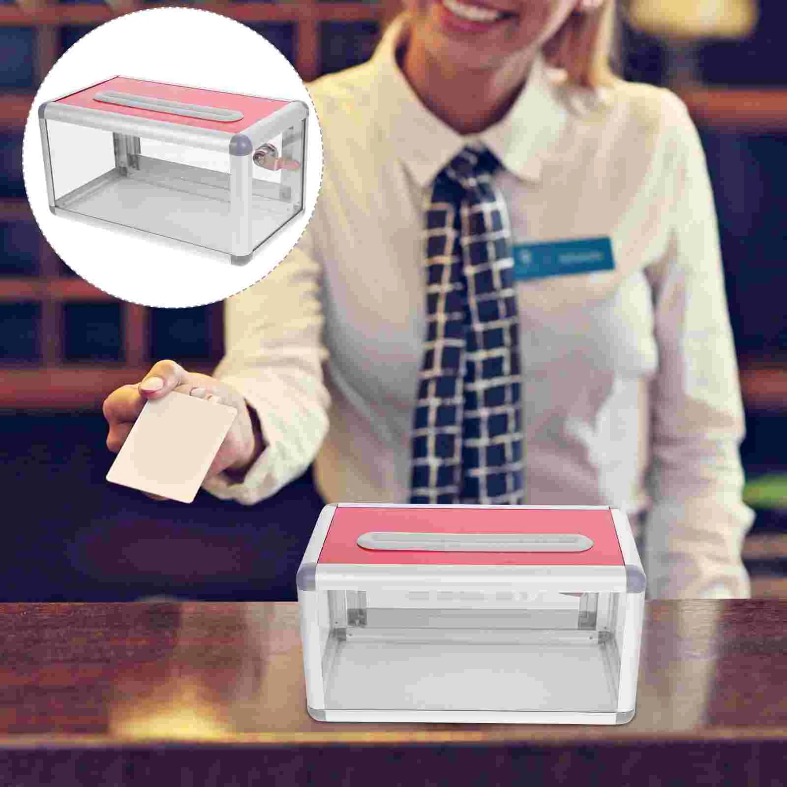 Name Cards Organizer Business Holder for Women Display Office Container Portable Mailbox with Lock
Name Cards Organizer Business Holder for Women Display Office Container Portable Mailbox with Lock