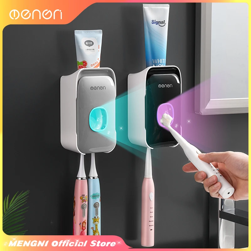 MENGNI-Automatic Toothpaste Dispenser Squeezer With Toothbrush Holder Wall Mounted Bathroom Accessories Sets
MENGNI-Automatic Toothpaste Dispenser Squeezer With Toothbrush Holder Wall Mounted Bathroom Accessories Sets