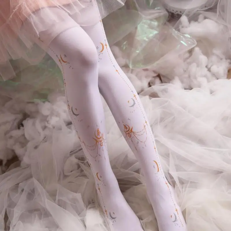 Lolita Beautiful Girl Pantyhose Suitable Height Of 155 To 185cm Female Accessory Black White With Sides Gold Stampped Footwear
Lolita Beautiful Girl Pantyhose Suitable Height Of 155 To 185cm Female Accessory Black White With Sides Gold Stampped Footwear
