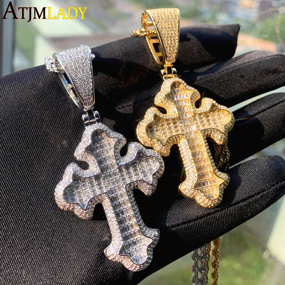 2023 New Iced Out Cross Necklace for Men Women Micro Pave Bling Cz Charm Hip Hop Jewelry
2023 New Iced Out Cross Necklace for Men Women Micro Pave Bling Cz Charm Hip Hop Jewelry
