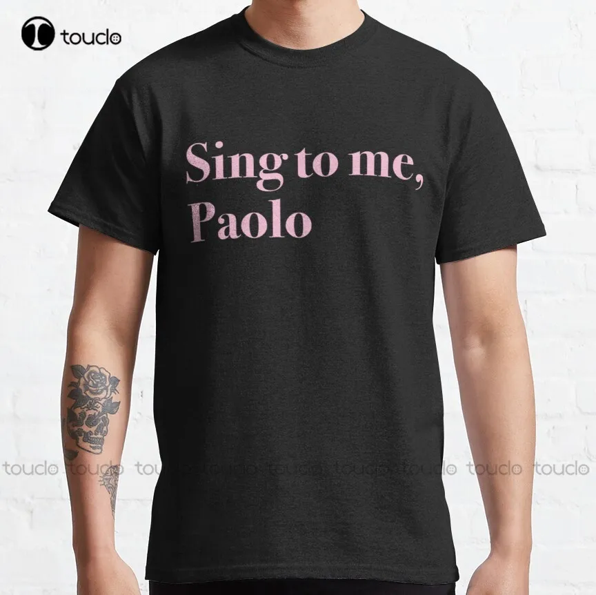 

Sing To Me Paolo Lizzie Mcguire Classic T-Shirt Mens Pink Shirt Fashion Design Casual Tee Shirts Tops Hipster Clothes Xs-5Xl New