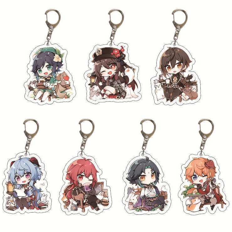 Genshin Impact Exquisite Keychain,Cute Feature Design Acrylic Keychain Figure Game Toy Gifts Cartoon Key RingCollection for Fans
Genshin Impact Exquisite Keychain,Cute Feature Design Acrylic Keychain Figure Game Toy Gifts Cartoon Key RingCollection for Fans