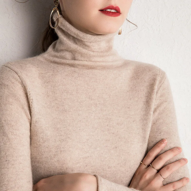 Winter Women Casual Cashmere Turtleneck Chic Autumn Jumpers Fashion Sweaters Pullovers Ladies Knit Long Sleeve Warmth Clothes 
Winter Women Casual Cashmere Turtleneck Chic Autumn Jumpers Fashion Sweaters Pullovers Ladies Knit Long Sleeve Warmth Clothes