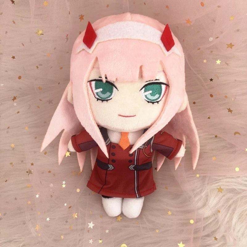 Плюшевая кукла DARLING In The FRANXX Zero Two 02 девочка 20 см, милый мягкий наполнитель для детей, подарки на день рождения.