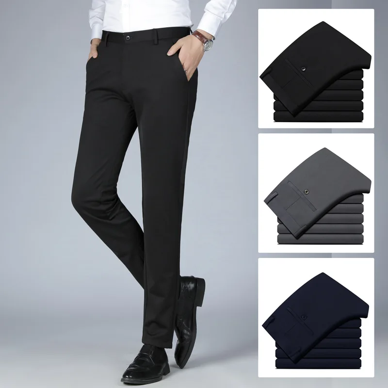 Spring 2023 New Men's Pants Stretch Business Pants Men's Straight Slim Fit Suit Pants Long Pants Casual Pants Men size 29-40
Spring 2023 New Men's Pants Stretch Business Pants Men's Straight Slim Fit Suit Pants Long Pants Casual Pants Men size 29-40