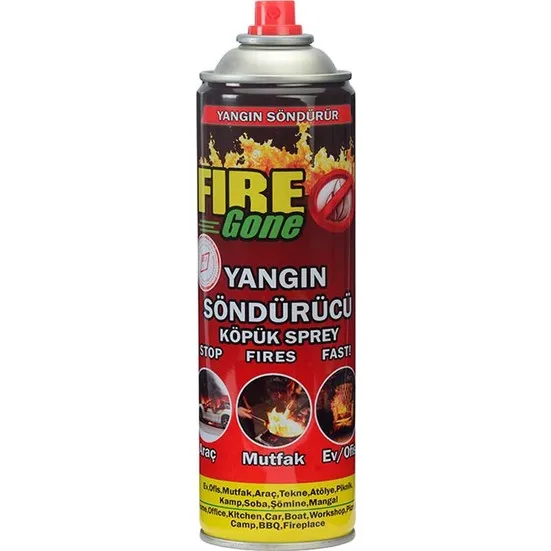 Fire Gone Fire extinguisher foam spray 350 Ml ergonomic design practical products
Fire Gone Fire extinguisher foam spray 350 Ml ergonomic design practical products