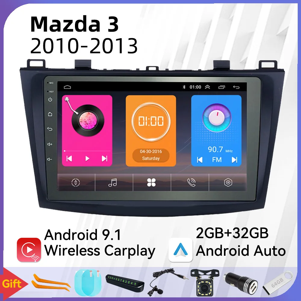 2 Din Android Car Radio Stereo for Mazda 3 2010-2013 GPS Navigation Car Multimedia Player Head Unit Autoradio Audio Video Auto
2 Din Android Car Radio Stereo for Mazda 3 2010-2013 GPS Navigation Car Multimedia Player Head Unit Autoradio Audio Video Auto