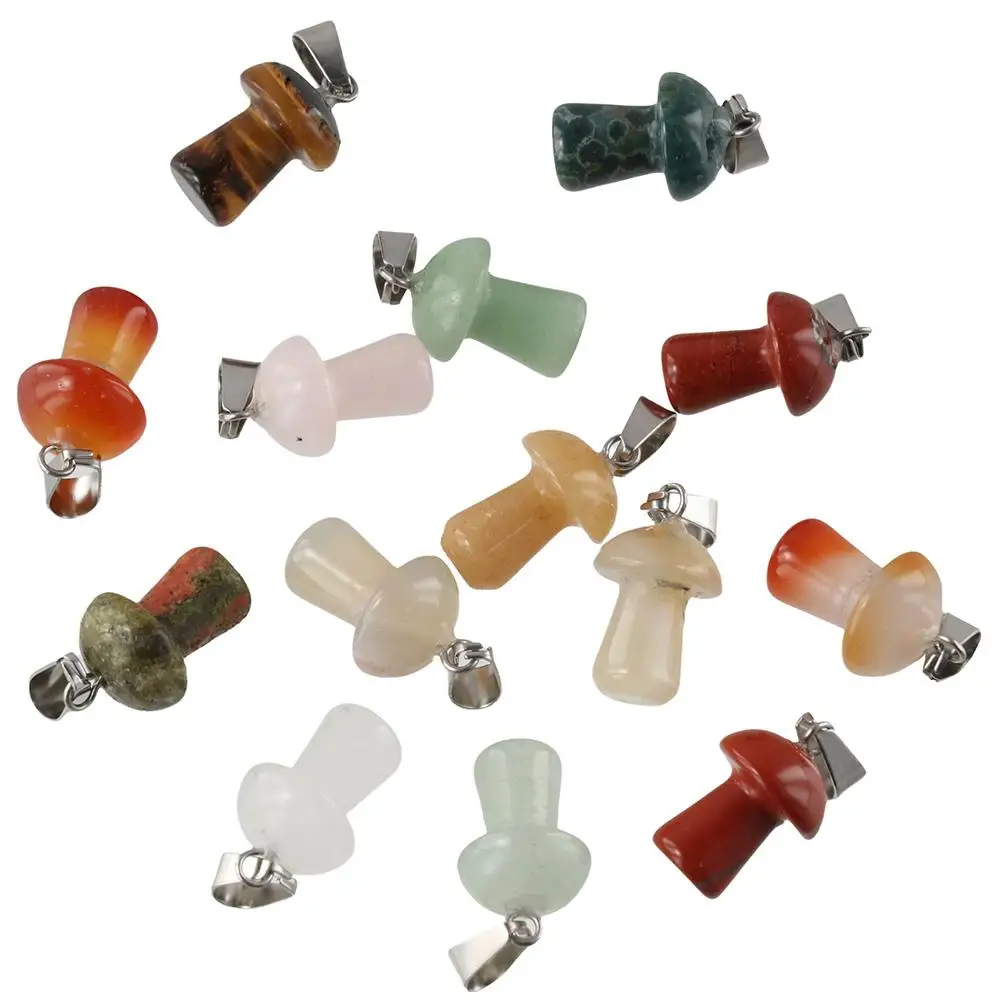 Подвеска из натурального камня в форме гриба
Подвеска из натурального камня в форме гриба