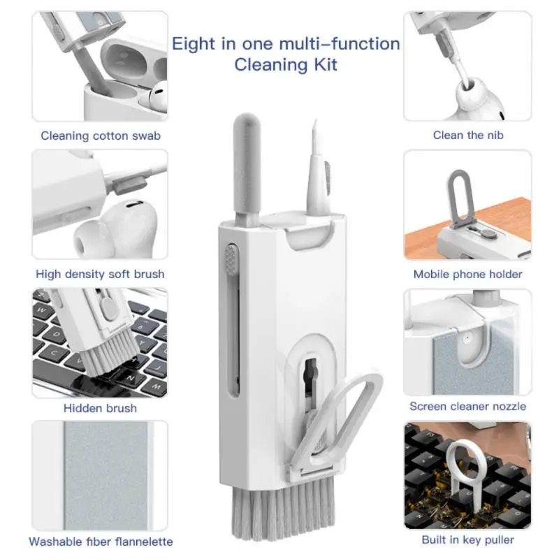RYRA 8-in-1 Sprayer Cleaning Kit Computer Keyboard Cleaner Brush Earphones For AirPods IPhone Cleaning Tools Set Keycap Puller
RYRA 8-in-1 Sprayer Cleaning Kit Computer Keyboard Cleaner Brush Earphones For AirPods IPhone Cleaning Tools Set Keycap Puller