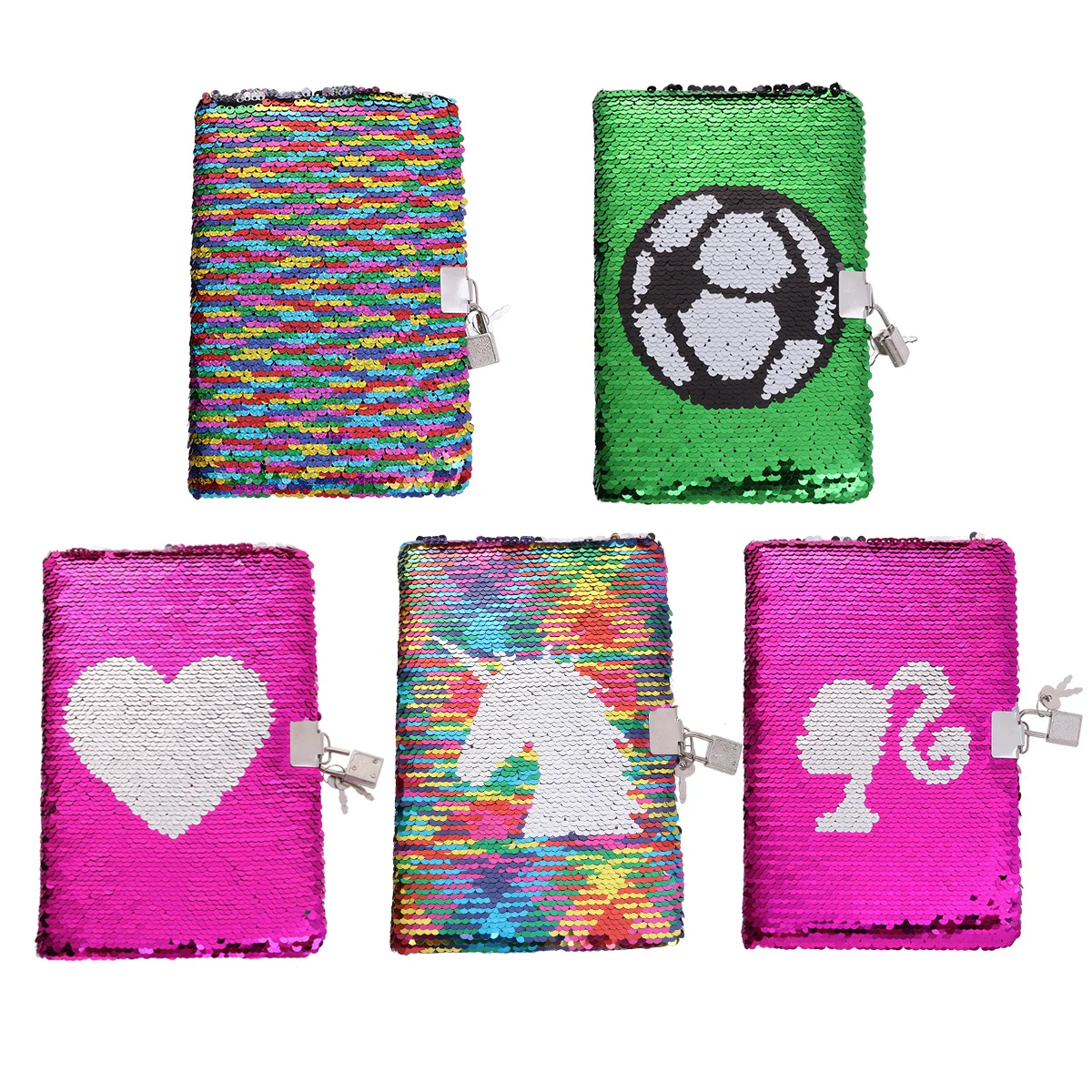 Sequin Cover Notebook Football Pattern Notebook Writing Notebook Planner Journal Notebook with Lock Office School Supplies (
Sequin Cover Notebook Football Pattern Notebook Writing Notebook Planner Journal Notebook with Lock Office School Supplies (