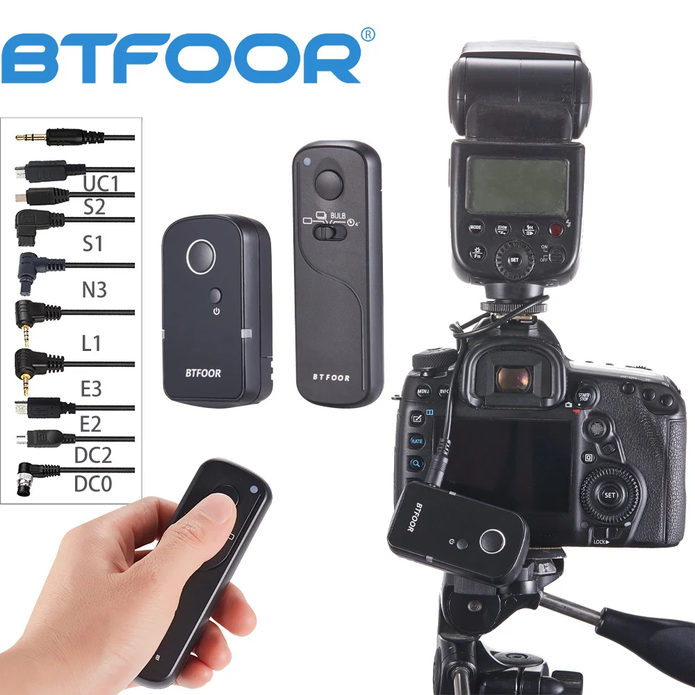 

DC0 DC2 N3 S2 E3 S1 UC1 E2 2.4G Wireless Remote Control Timer Shutter Release Channels For Canon Sony Nikon Fujifilm DSLR Camera