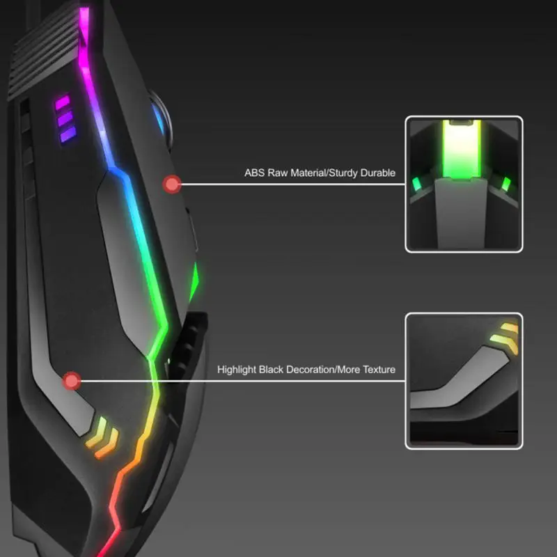 Rgb Pc Gaming Mouse Led Wired Mouse 4 Key Usb Portable Usb Wired Game Mouse Computer Accessories For Desktop Laptop Computer
Rgb Pc Gaming Mouse Led Wired Mouse 4 Key Usb Portable Usb Wired Game Mouse Computer Accessories For Desktop Laptop Computer