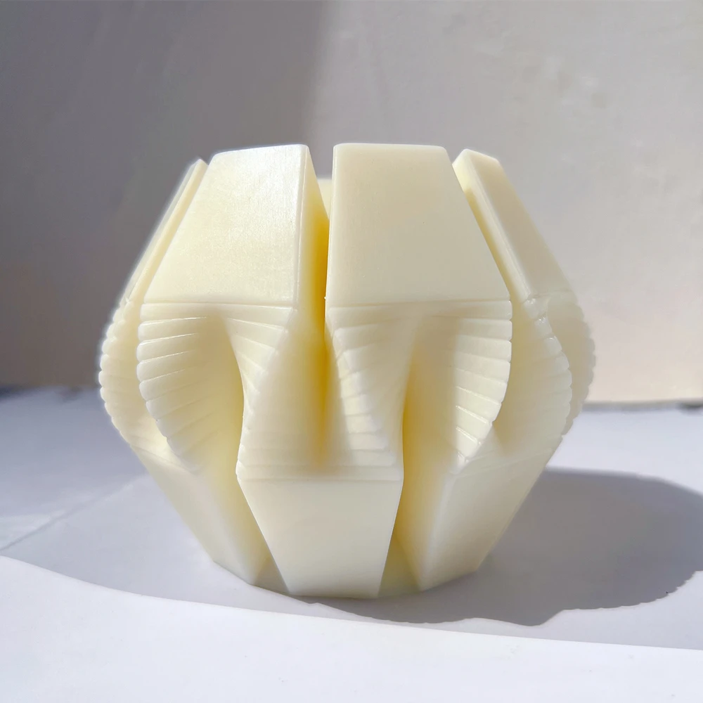 Geometric Wave Twirl Silicone Mould Ribbed Swirl Silicone Candle Mold Abstract Art Decorative Wavy Stripe Soy Wax Molds
Geometric Wave Twirl Silicone Mould Ribbed Swirl Silicone Candle Mold Abstract Art Decorative Wavy Stripe Soy Wax Molds
