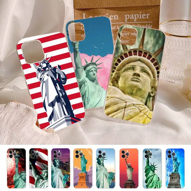 Statue of liberty Phone Case For iPhone 14 11 12 13 Mini Pro XS Max Cover 6 7 8 Plus X XR SE 2020 Funda Shell
Statue of liberty Phone Case For iPhone 14 11 12 13 Mini Pro XS Max Cover 6 7 8 Plus X XR SE 2020 Funda Shell