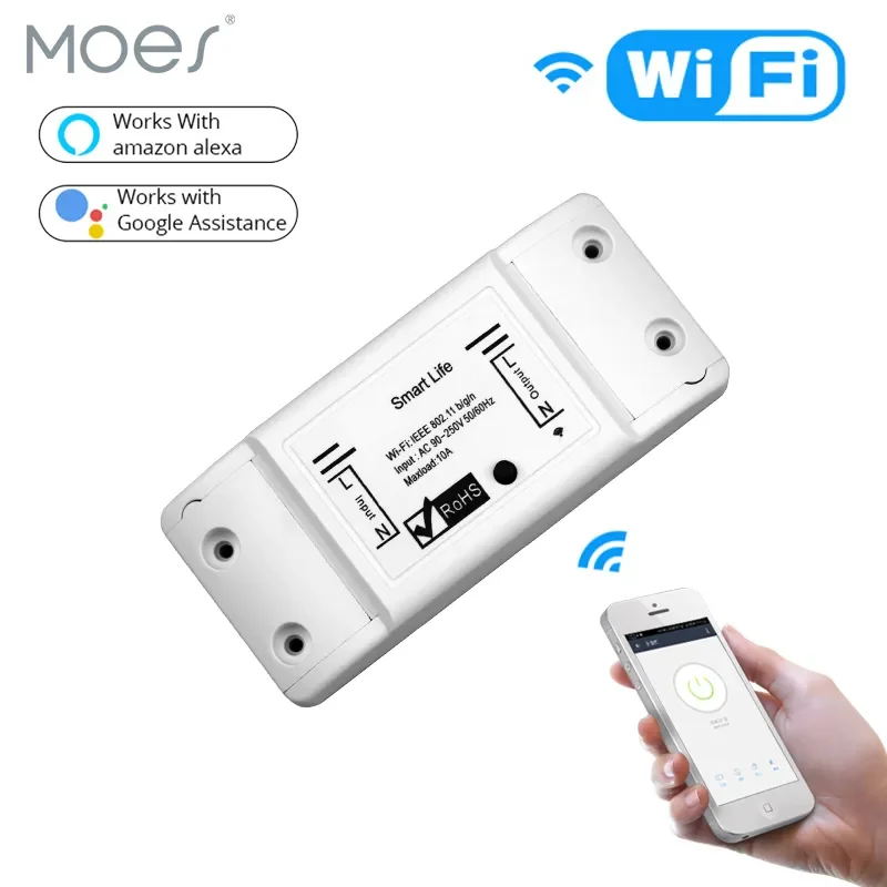 NEW DIY WiFi Smart Light Breaker Timer Smart Life APP Wireless Remote Control Works with Alexa Home
NEW DIY WiFi Smart Light Breaker Timer Smart Life APP Wireless Remote Control Works with Alexa Home