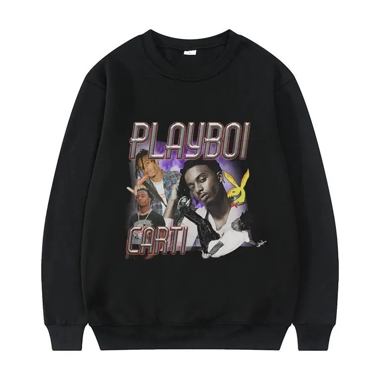 Новинка 2022, Лидер продаж, Свитшот Playboi Carti с портретной графической эстетикой, пуловер в стиле хип-хоп, 2pac, рэп, Мужская модная уличная одежда
Новинка 2022, Лидер продаж, Свитшот Playboi Carti с портретной графической эстетикой, пуловер в стиле хип-хоп, 2pac, рэп, Мужская модная уличная одежда