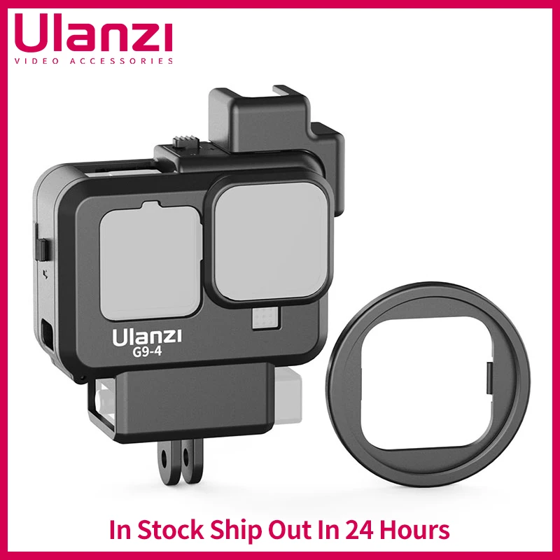 Ulanzi G9-4 Lightweight Cage for Gopro Hero 11 10 9 Black Dual Cold Shoe Camera Cover for Mic LED Light with 52mm Filter Adapter
Ulanzi G9-4 Lightweight Cage for Gopro Hero 11 10 9 Black Dual Cold Shoe Camera Cover for Mic LED Light with 52mm Filter Adapter