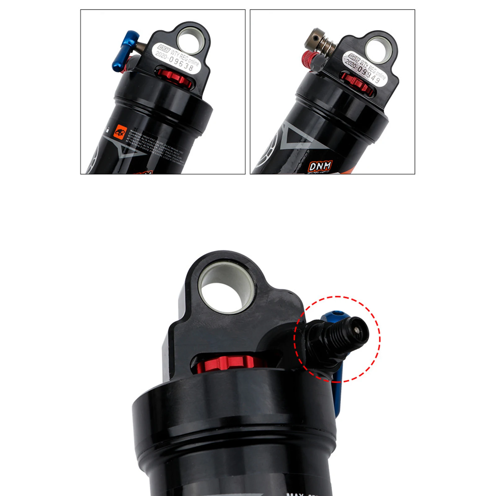 Air Rear Shock For DH XC AM Mountain Bike With Remote Lockout Black Rebound/Lock Out/Air Pressure Hot Sale MTB Bike Parts
Air Rear Shock For DH XC AM Mountain Bike With Remote Lockout Black Rebound/Lock Out/Air Pressure Hot Sale MTB Bike Parts