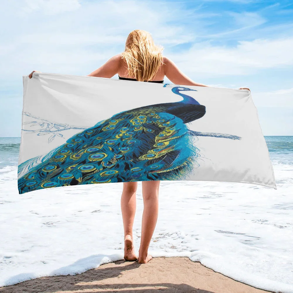 Blue Peacock Animal Beach Towel Microfiber Quick Dry Bathroom Supplies Portable Camping Travel Home Decor Accessories for Women
Blue Peacock Animal Beach Towel Microfiber Quick Dry Bathroom Supplies Portable Camping Travel Home Decor Accessories for Women