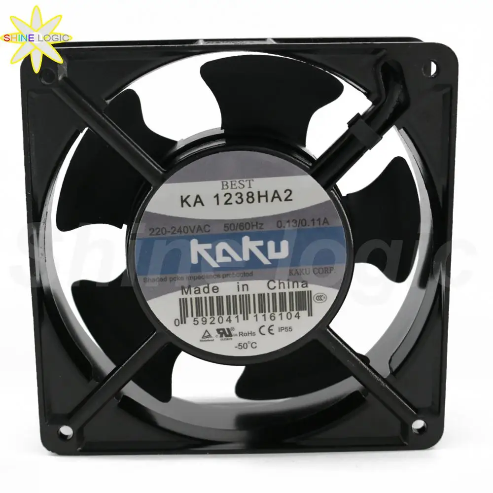 1X Brand New KAKU 12038 120*120*38MM KA 1238HA2 220-240V 0.13/0.11A 2 Pin Aluminum Frame Server Cooling Fan Projector fan
1X Brand New KAKU 12038 120*120*38MM KA 1238HA2 220-240V 0.13/0.11A 2 Pin Aluminum Frame Server Cooling Fan Projector fan