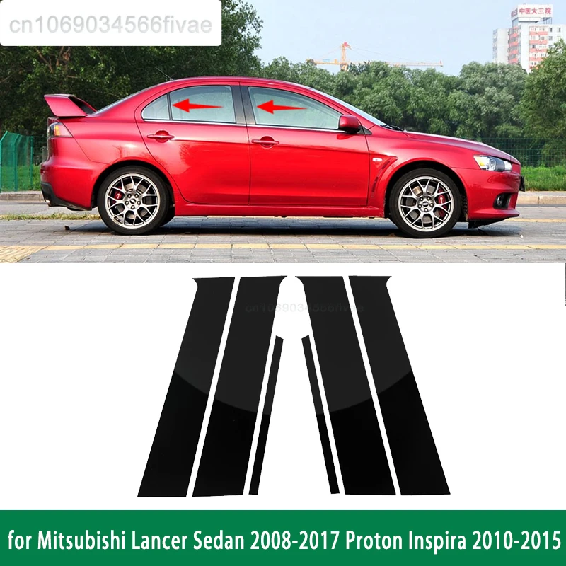 Для Mitsubishi Lancer Sedan 2008-2017 Proton Inspira 2010-2015 6 шт. Автомобильные Боковые окна двери столбик отделка наклейки Черный
Для Mitsubishi Lancer Sedan 2008-2017 Proton Inspira 2010-2015 6 шт. Автомобильные Боковые окна двери столбик отделка наклейки Черный