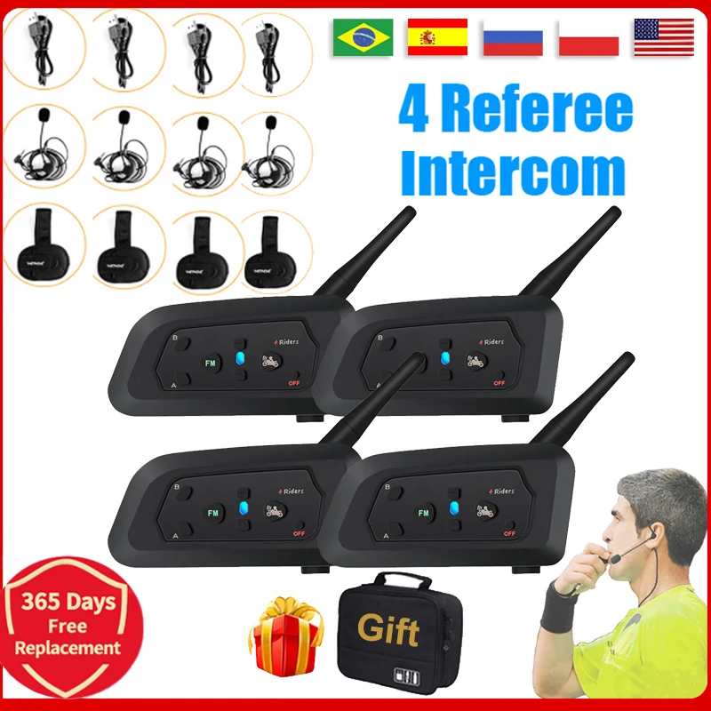 Bluetooth-гарнитура Для 4 Пользователей V4C, Футбольный Рефери, Домофон, Полнодуплексные Bluetooth-наушники, Конференц-интерком
Bluetooth-гарнитура Для 4 Пользователей V4C, Футбольный Рефери, Домофон, Полнодуплексные Bluetooth-наушники, Конференц-интерком