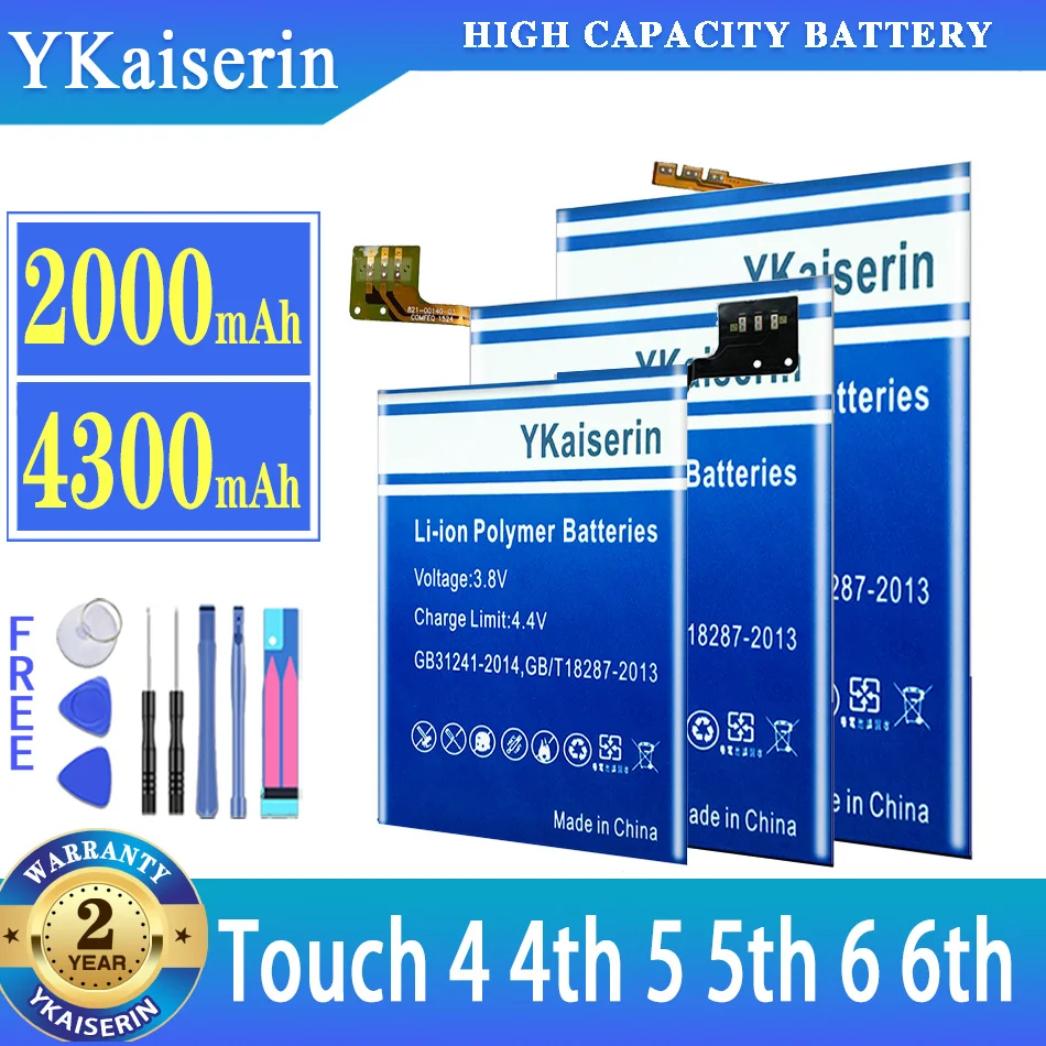 YKaiserin Battery For iPod Touch 4 4th 5 5th 6 6th Touch4 Touch5 Touch6 Batterij + Free Tools
YKaiserin Battery For iPod Touch 4 4th 5 5th 6 6th Touch4 Touch5 Touch6 Batterij + Free Tools