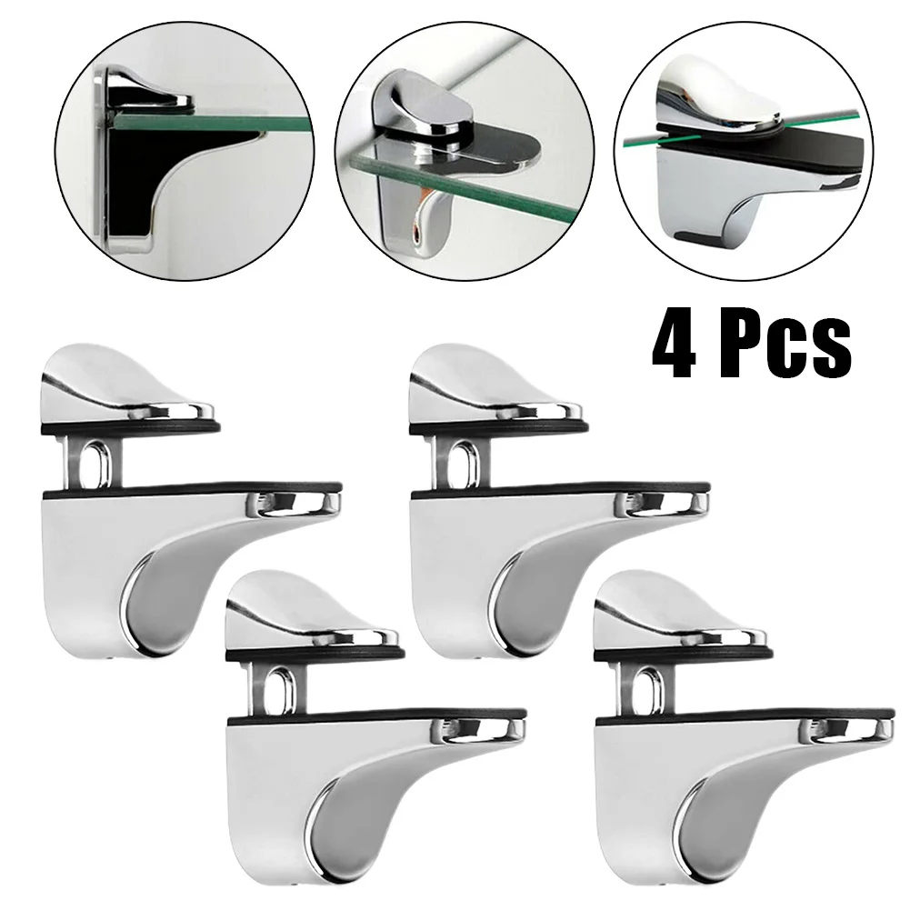 4pcs Zinc Alloy Adjustable Glass Clamps Glass Plated Brackets Chrome Alloy Shelf Holder Support Clamp Holder For Glass Shelves
4pcs Zinc Alloy Adjustable Glass Clamps Glass Plated Brackets Chrome Alloy Shelf Holder Support Clamp Holder For Glass Shelves