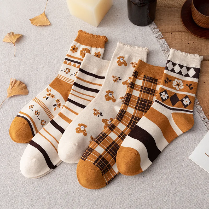 Women Orange Socks Frilly Ruffle Lattice Lolita Thin Long Socks Cosplay JK Flower Cotton Socks Cute Sweet Girl Gift
Women Orange Socks Frilly Ruffle Lattice Lolita Thin Long Socks Cosplay JK Flower Cotton Socks Cute Sweet Girl Gift