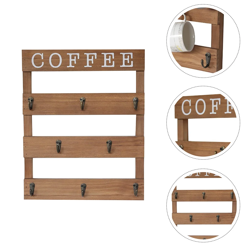 1PC Wall Mounted Cup Holder Wooden Hook Mug Storage Rack Coffee Cup Wall Hanging Rack Draining Mug Rack
1PC Wall Mounted Cup Holder Wooden Hook Mug Storage Rack Coffee Cup Wall Hanging Rack Draining Mug Rack