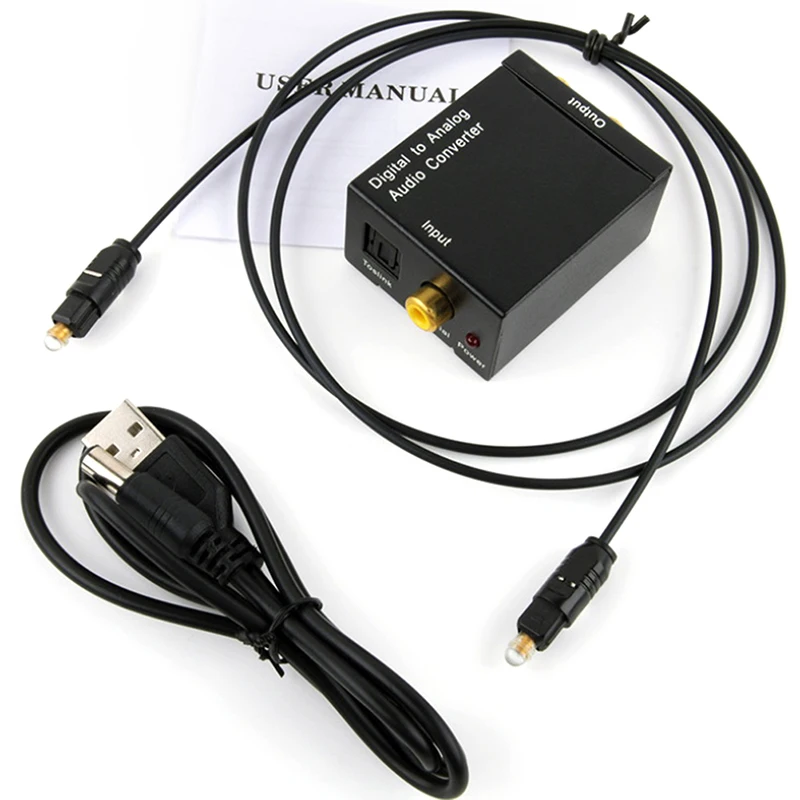 

Toslink цифровые аудио сигналы в аналоговый L/R аудио и 3,5 мм разъем аудио для PS3 PS4 плеер Домашний кинотеатр системы AV