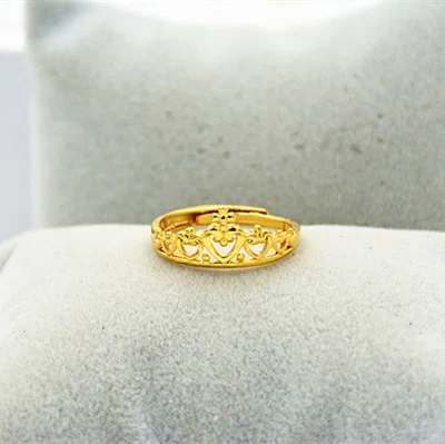 Parcel Post Euro Gold Plated 24k Adjustable Love Crown Simple Opening Vietnam Gold Ring Jewelry
Parcel Post Euro Gold Plated 24k Adjustable Love Crown Simple Opening Vietnam Gold Ring Jewelry
