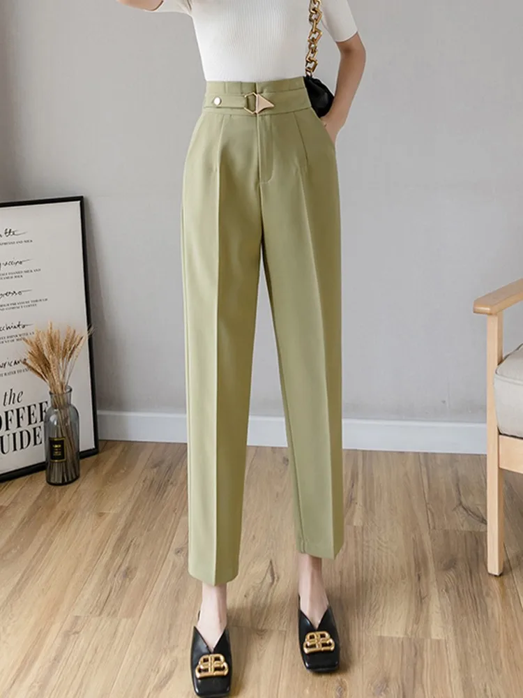 High Waist Pencil Pants Women 2023 Fashion Korean Style Solid Color All-match Ladies Elegant Ankle-length Office OL Work Pants
High Waist Pencil Pants Women 2023 Fashion Korean Style Solid Color All-match Ladies Elegant Ankle-length Office OL Work Pants