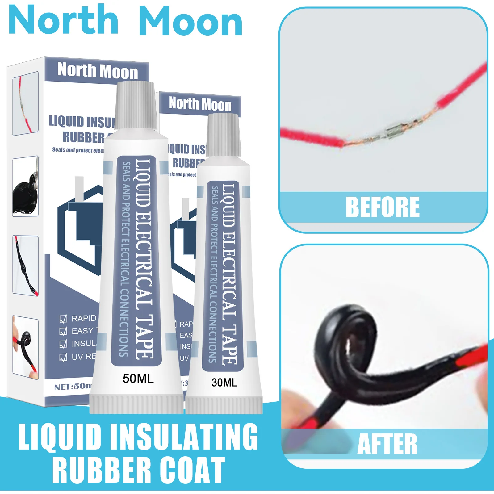 30/50ml Insulation Electrical Sealant Liquid Tape Paste Waterproof Anti UV Fast Dry Lamp Board Electronic Sealant No Corrosion
30/50ml Insulation Electrical Sealant Liquid Tape Paste Waterproof Anti UV Fast Dry Lamp Board Electronic Sealant No Corrosion