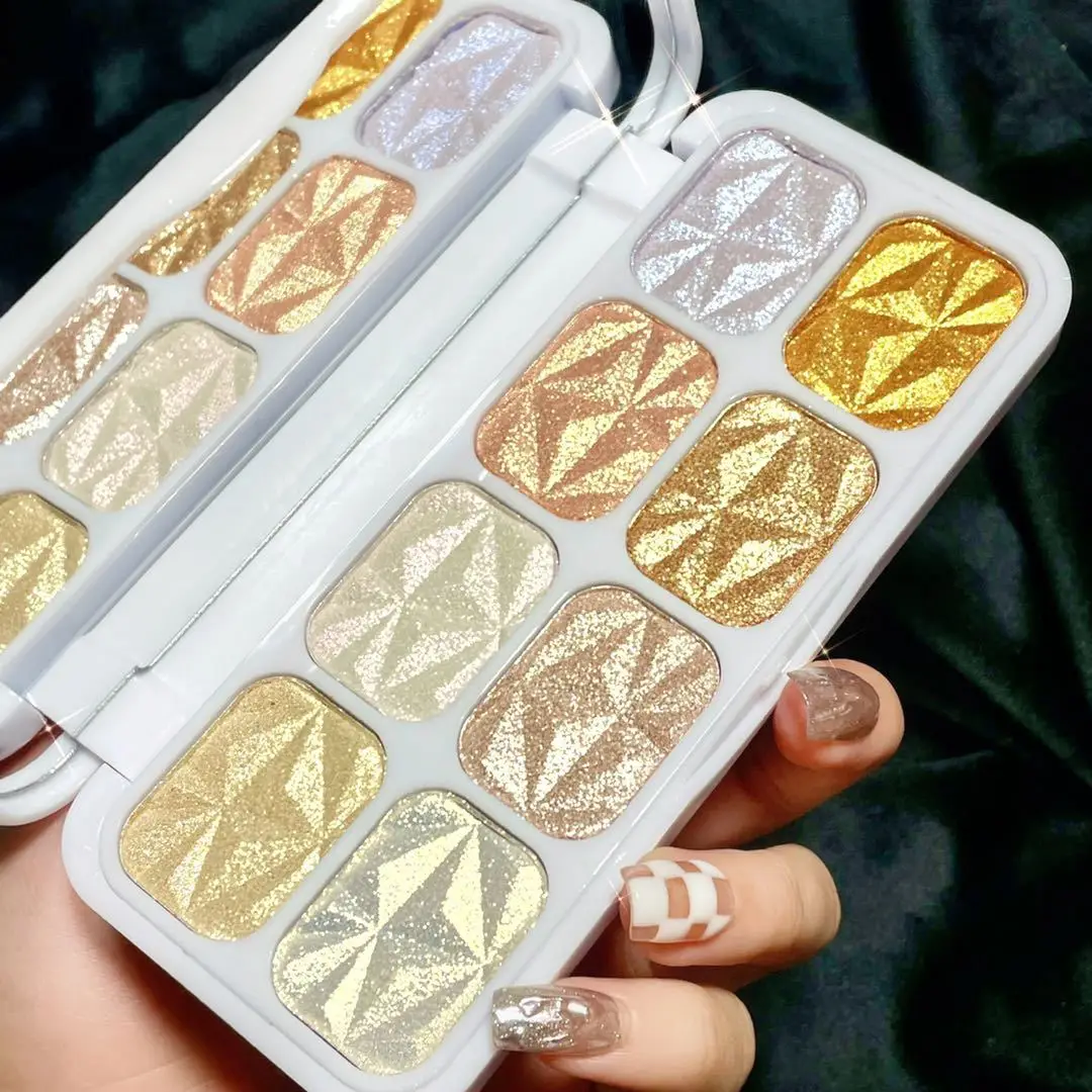 New INSFANY8-color diamond highlight eyeshadow palette pearlescent three-dimensional complexion makeup brightening makeup
New INSFANY8-color diamond highlight eyeshadow palette pearlescent three-dimensional complexion makeup brightening makeup