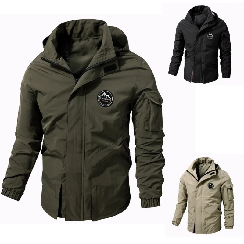 Nice New Spring And Autumn Hooded Waterproof Casual Jacket Jacket Men's Outdoor Jacket Men's Tactical Military Jacket Men's Larg
Nice New Spring And Autumn Hooded Waterproof Casual Jacket Jacket Men's Outdoor Jacket Men's Tactical Military Jacket Men's Larg
